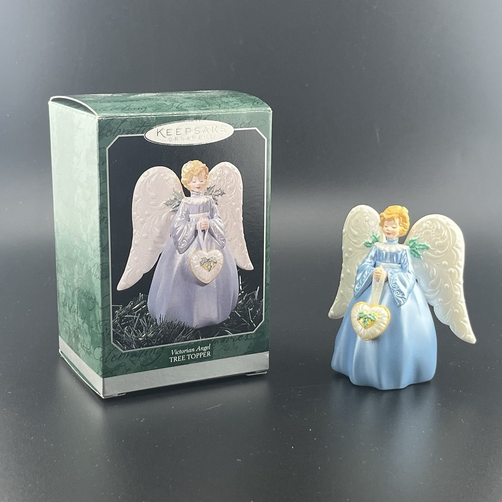Hallmark Keepsake Victorian Angel Tree Topper 1998 Miniature Christmas Ornament